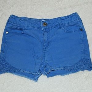 Blue cotton shorts